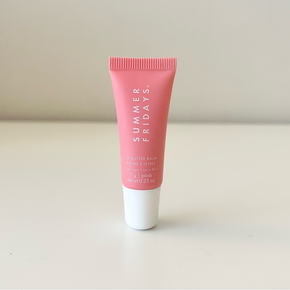🌟SOLD🌟SUMMER FRIDAYS Lip Butter Balm in Pink Sugar 7 g Mini - Picture 1 of 10